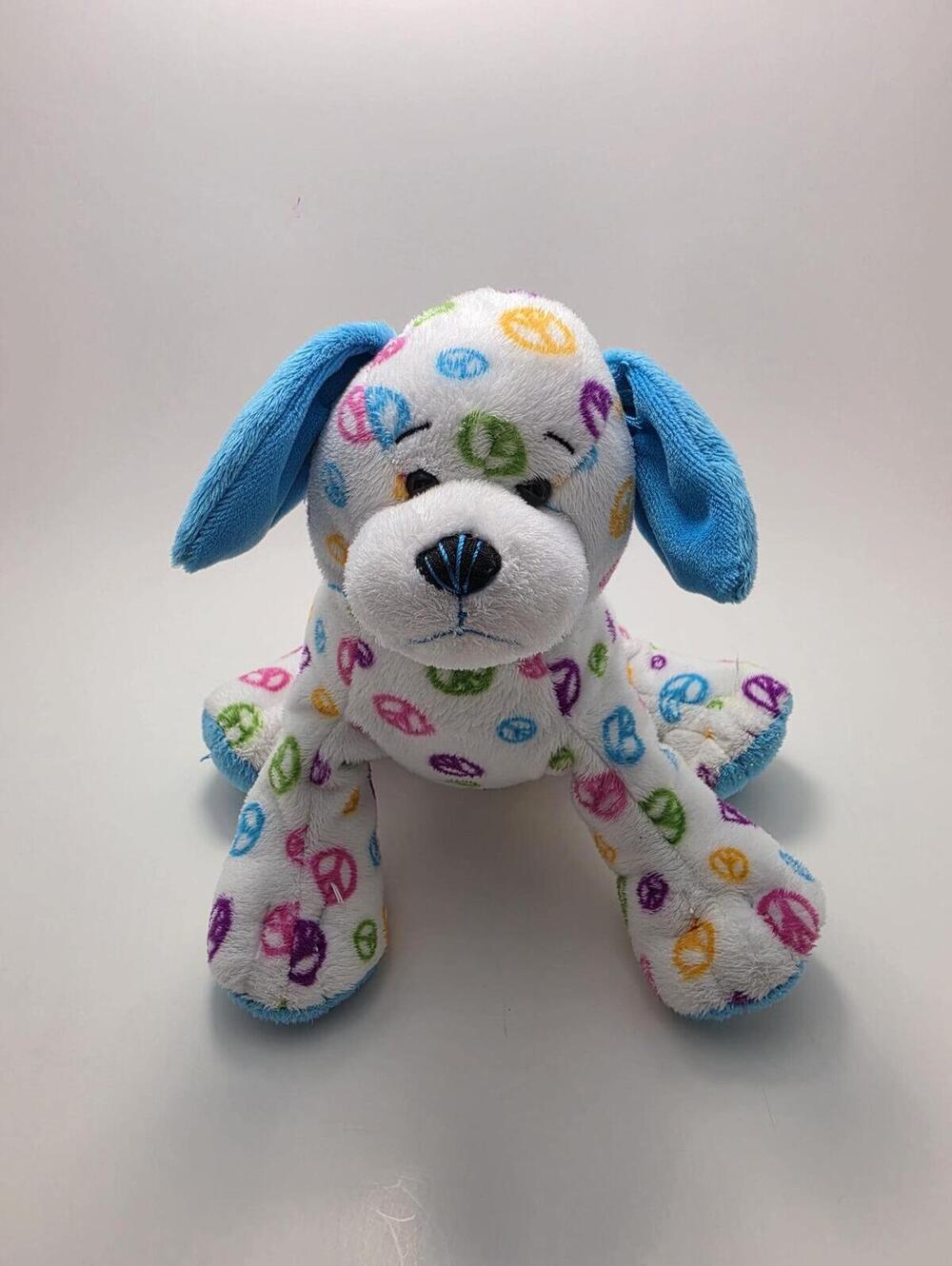 Vintage Webkinz Peace Out Puppy Plush with No Code / No Tags, Ganz (8 inch)